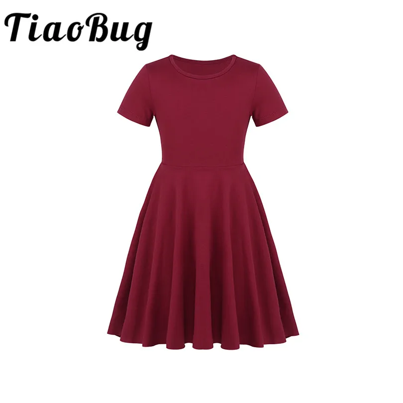 New Arrival Children Kids Girls Flower Girl Dresses Short Sleeves High Waist A Line Formal Party Birthday Clothes | Свадьбы и