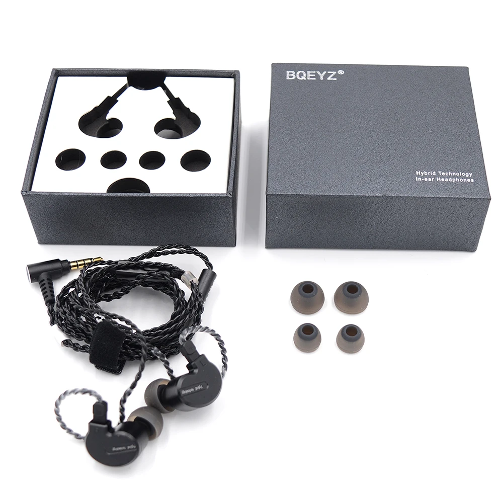 BQEYZ KB1 Гибридный привод в ухо наушник 1BA+ 2DD 2Pin съемный 0,78 мм металлический HIFI гарнитура монитор DJ бег спортивный наушник