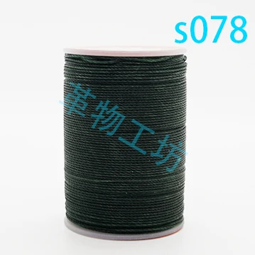 s078 0,35 мм Diy ручной шов круглый Воск линия полиэфирное волокно 300 метров/рулон Leathe швейные инструменты нитки - Цвет: s078