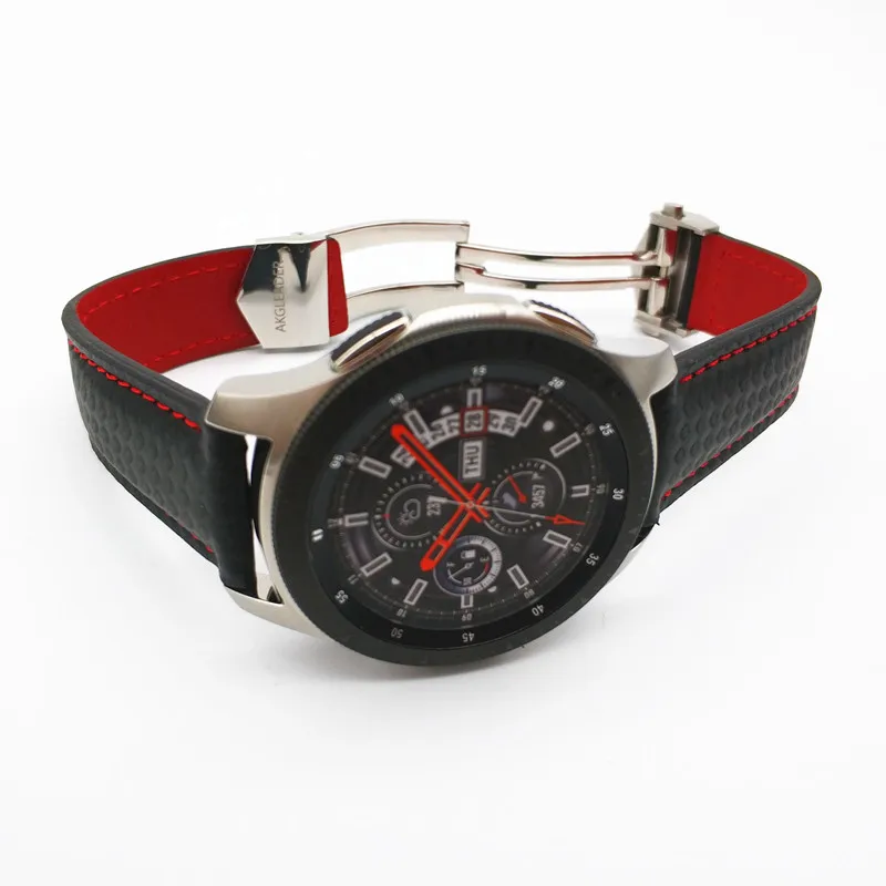 AKGLEADER ремешок из углеродного волокна натуральная кожа для Samsung Galaxy Watch 46/42 мм Gear S3