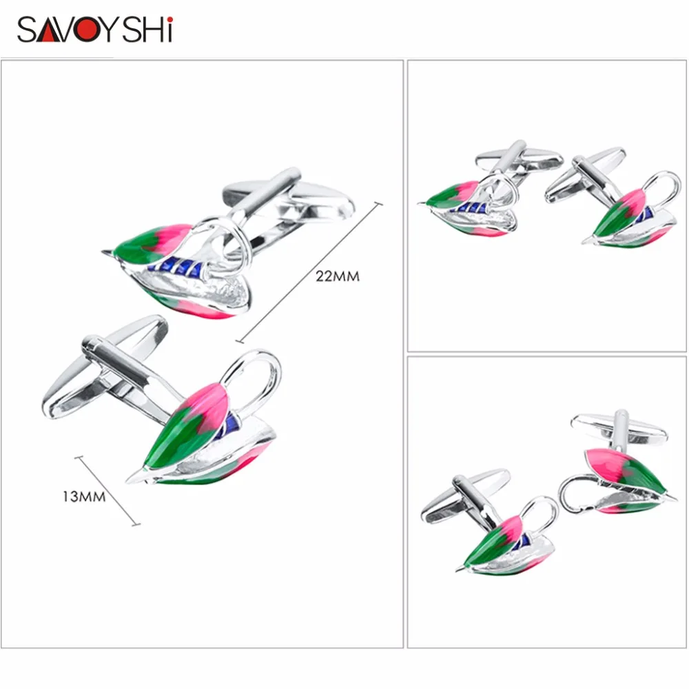 Новейшие модные запонки SAVOYSHI для мужчин высококачественные цветные