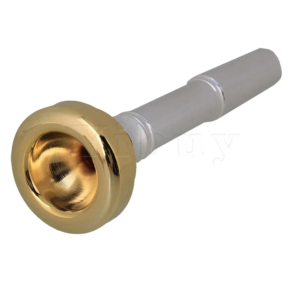 Yibuy 4 золотистые трубы фото + Посеребренная Латунная Труба мундштук|trumpet