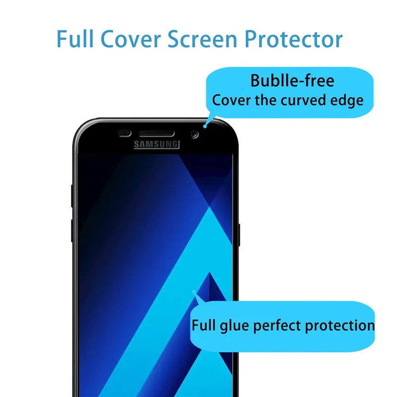 Защитное закаленное стекло для Samsung Galaxy A5 A7 2018 A3 J3 J5 J7 2017 2016 S 7 6 Note 5 Prime защита