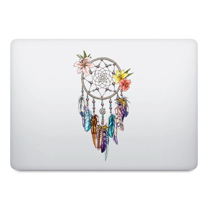 Индийское перо мечта кольцо наклейка для ноутбука Macbook Наклейка Pro Air Retina 11 12 13 14 15