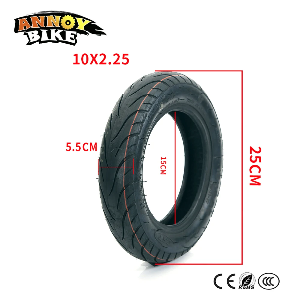 Шины для электрического скутера 10X2,25 10X2,50, колеса для скутера, обода колеса мотоцикла, бескамерные колеса для электрического велосипеда