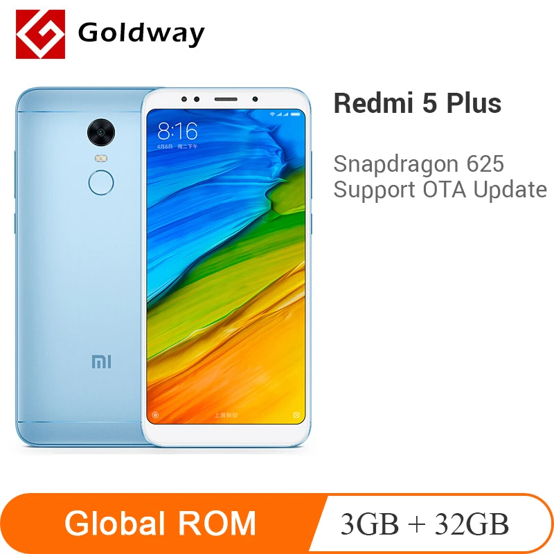 Оригинальный Смартфон Xiaomi Redmi 5 Plus 3 Гб ОЗУ 32 ПЗУ Восьмиядерный процессор Snapdragon 625 99