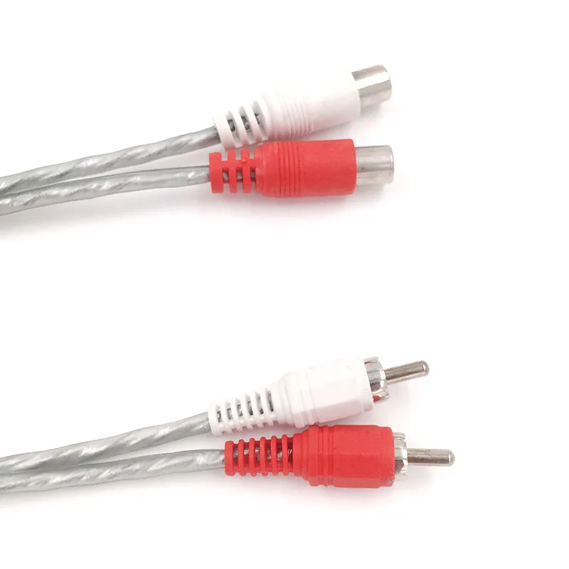 Новый сплиттер Переходник RCA Phono 1 штекер 2 гнездовой разъем автомобильный аудио