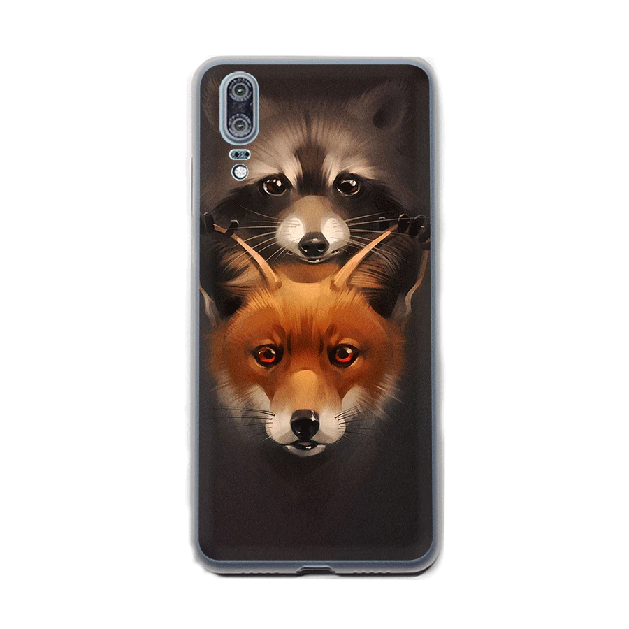Чехол Desxz для P Smart P30 P8 P9 P20 P10 Pro Lite Plus MINI жесткий чехол Модный енот Red Fox | Мобильные