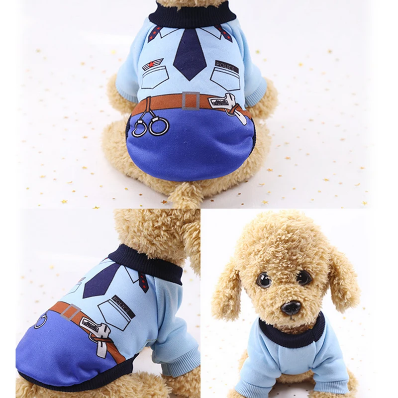 Модная одежда для собак мультяшный комбинезон униформа Одежда домашних животных