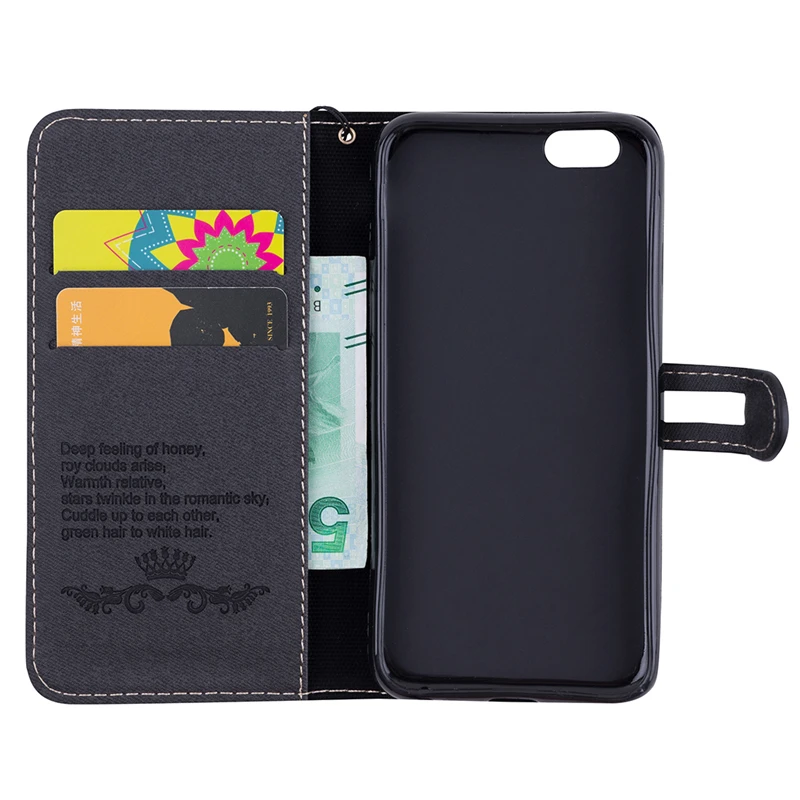 Coque Мода флип чехол для iphone 5 искусственная кожа + силикон бумажник задняя крышка 6