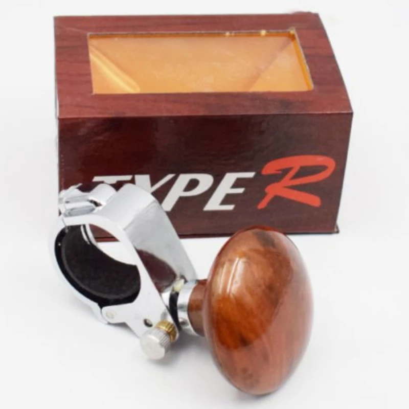 

Brown Car Steering Wheel Spinner Knob Auxiliary Booster Aid Control Handle