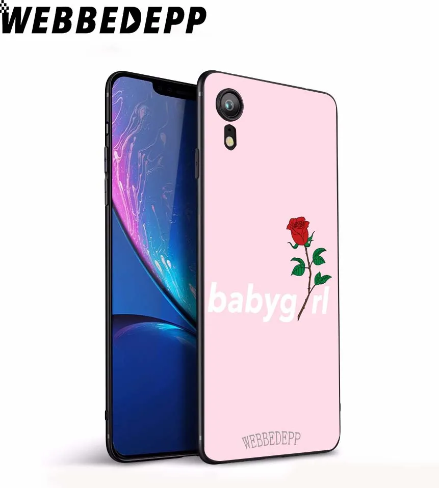 Мягкий чехол WEBBEDEPP BABYGIRL с цитатами для iPhone 5 5S 6 6S 7 8 Plus X XS 11 Pro Чехол для MAX XR - Цвет: 15