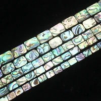 8 18mm beautiful multi color abalone shell rectangle beads 15for diyjewelry makingwe provide mixed wholesale for all items