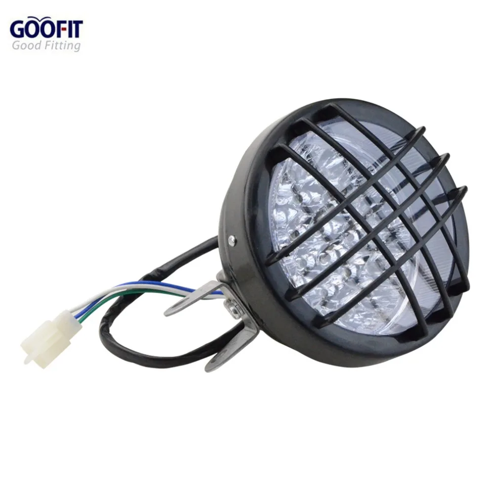GOOFIT 12V Светодиодный светильник для мотоцикла передний 50cc 70cc 90cc 110cc 125cc 150cc Скутер