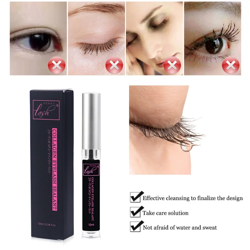 

2019 Eyelash Care Coating Mascara False Eyelash Extension Individual Fake Lashes Protective Coating 10ml