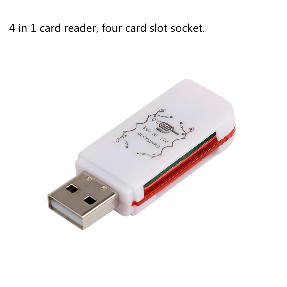 Кардридер 4 в 1 USB 2 0 картридер с несколькими портами для TF/MMC/MS/M2 картридеры