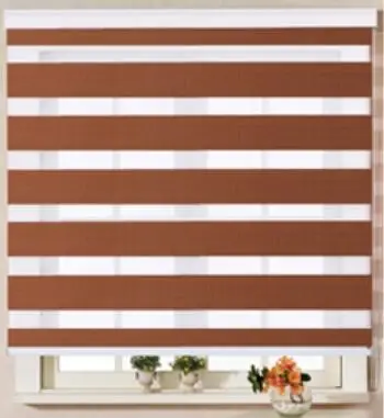 Included Curtain New Arrival Thickening Roller Blind Shutter Double Layer Shade Blinds Custom Zebra Free Shipping | Дом и сад