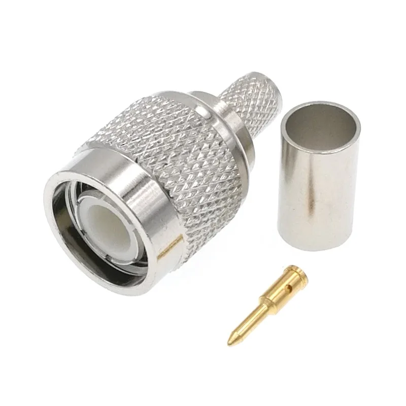 10 шт. обжимной разъем TNC для разъема типа папа RF LMR240 RG8X мама мама|connector crimp|connector