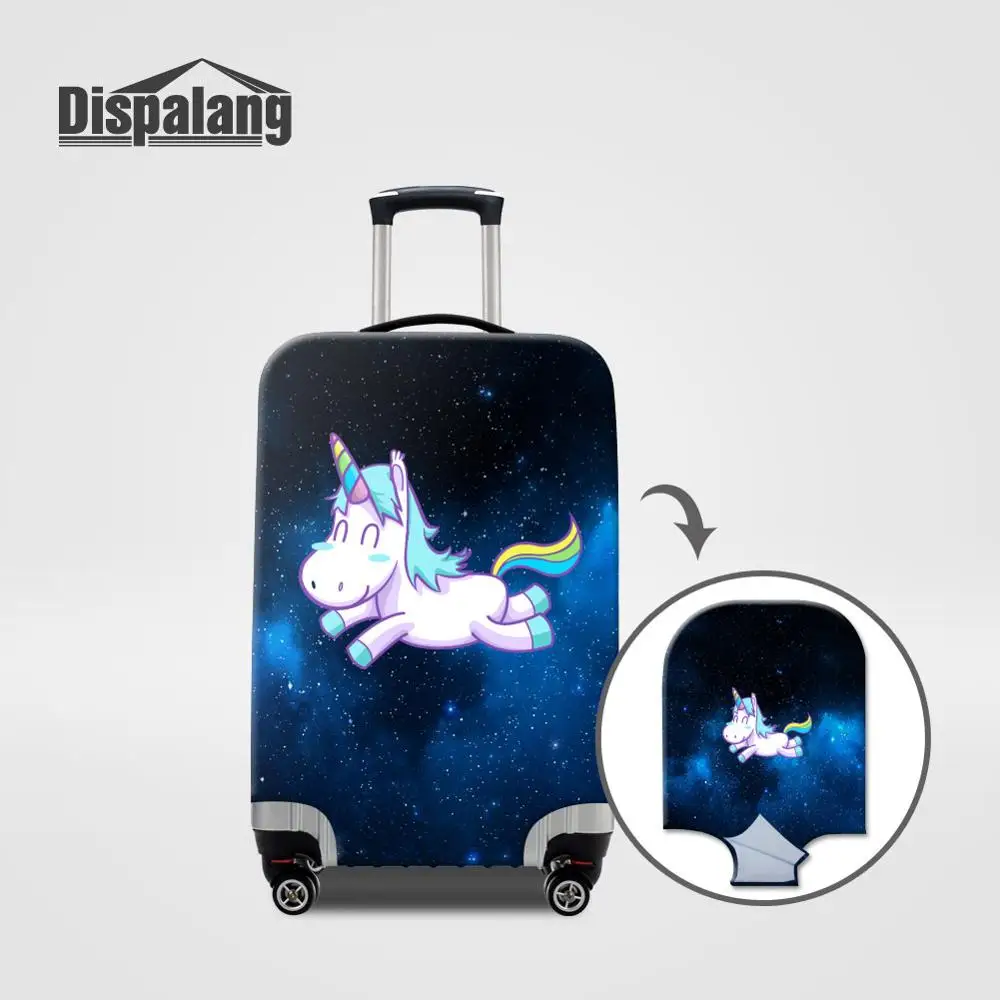 Luggage Cover28 Dispalang милый Единорог эластичный багажный Защитный чехол Детские Мультяшные пылезащитные Чехлы для чемоданов для 18-32 дюймов аксессуары для путешествий - Цвет: Luggage Cover28