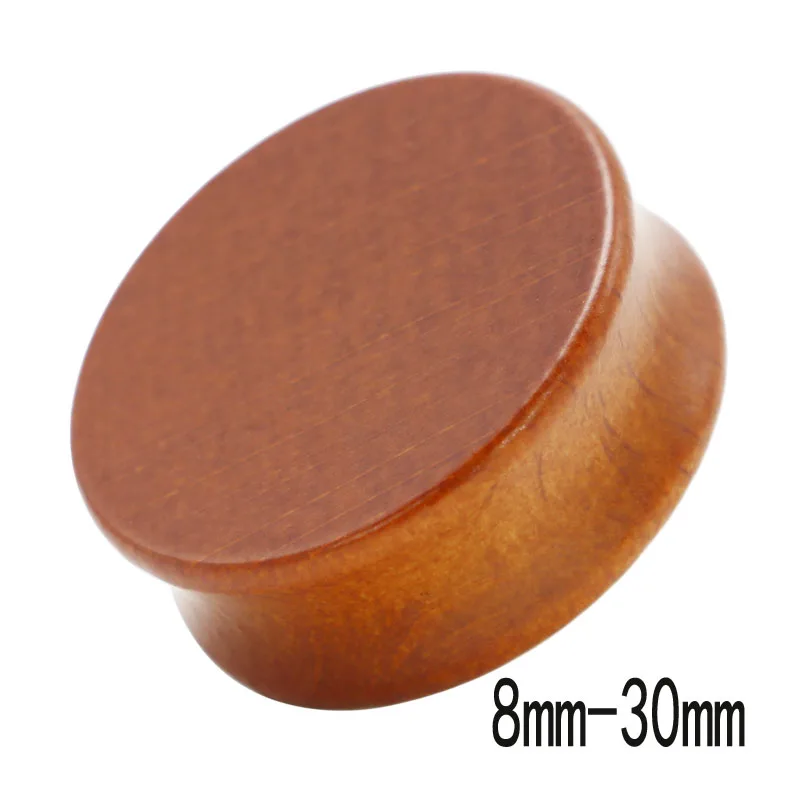 2 шт. большие деревянные ушные туннели манометры двойные расклешенные беруши