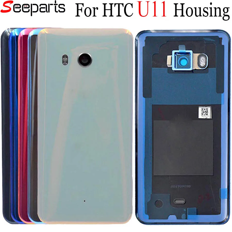 Для 5 "HTC U11 U-3W U-1W крышка батареи задняя корпуса для HTC Батарейная дверь запасные