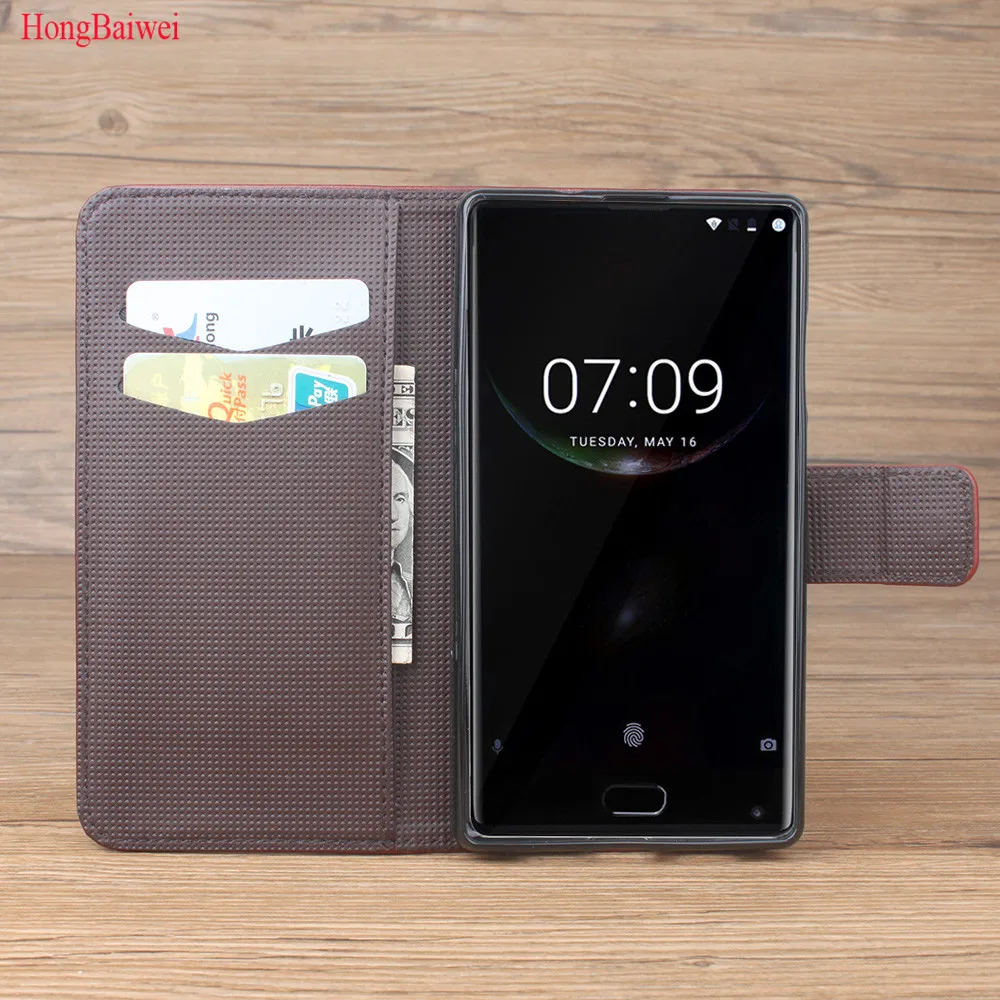 HongBaiWei For Doogee Mix Case 5.5&quot Flip Luxury PU Leather Back Fundas Coque Cover Wallet With Phone Stand | Мобильные телефоны