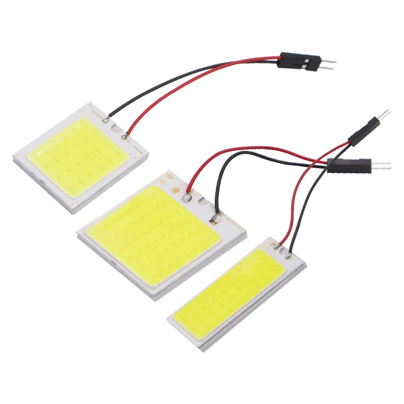 1 шт. Автомобильные светодиодные панели T10 Cob 24 36 48 SMD лампы для чтения салона