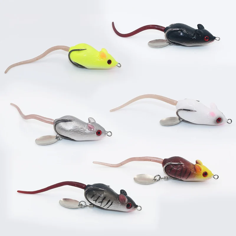 Новинка 4 5 см 10 г приманка Ray Frog мышь Blackfish мягкие искусственные приманки для ловли