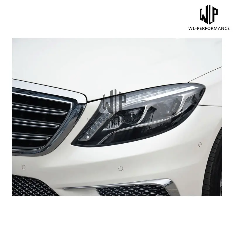W222 S320 S400 S500 S600 PP Неокрашенный набор внешних комплектующих к автомобилю Передний Задний бампер для автомобильного стайлинга для Мерседес-Бенц S350 S550 W222 S65 AMG