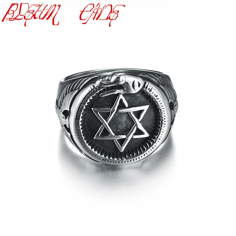 Кольцо в стиле панк из нержавеющей стали с шестиугольной передачей