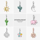 Кулон с подвеской в виде кактуса, модные ювелирные изделия 2018 пробы, Модный этнический подарок для женщин и девушек, подходящий браслет