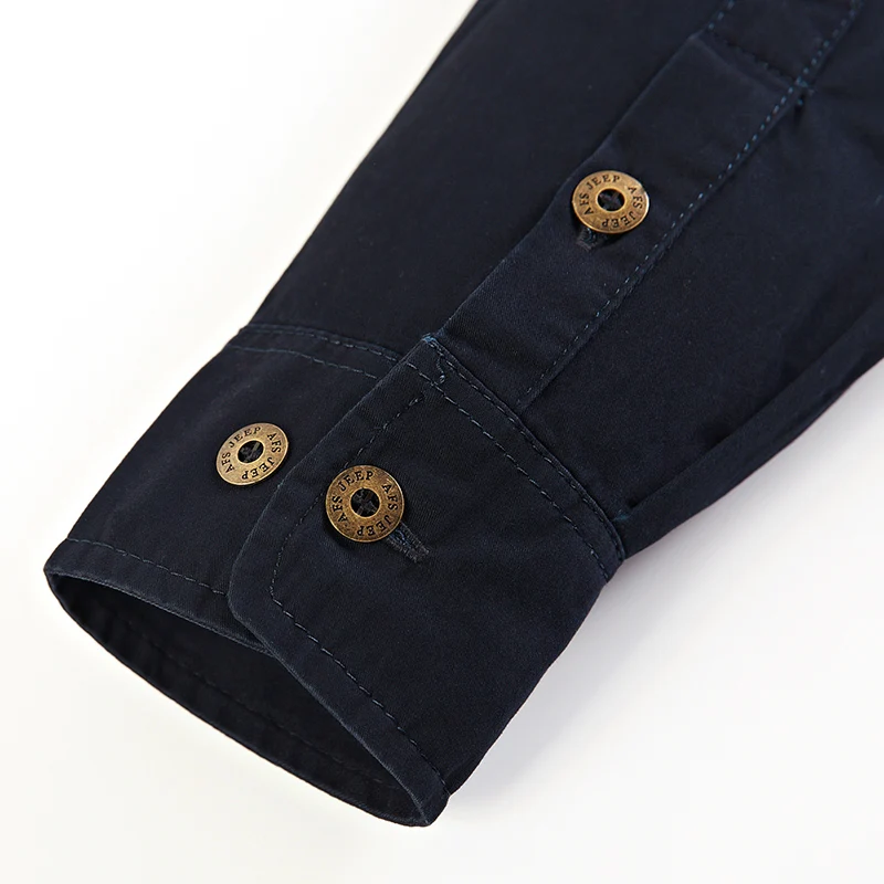 

COOL Handsome Brand Men's Clothing Shirt Long Sleeve Cargo Military Autumn Spring Plus Size M-6XL Casual Jacket Camisa Masculina