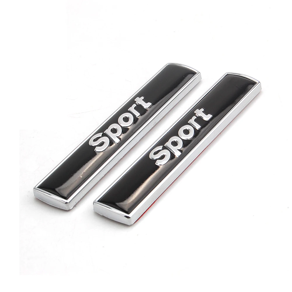 2x Авто 3D Спорт Смола + металлический значок эмблема для стайлинга автомобиля