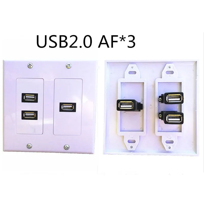 3 порта USB2.0 для дома настенное зарядное устройство выход пластинчатый