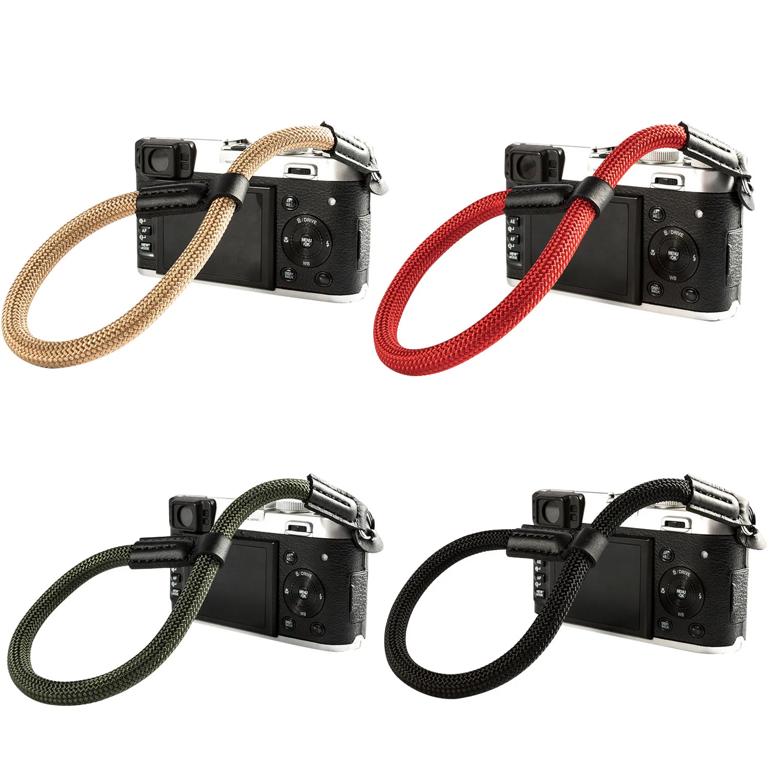 Besegad нейлоновый плетеный ремень для камеры с ремешком на запястье Leica Canon Fuji Nikon