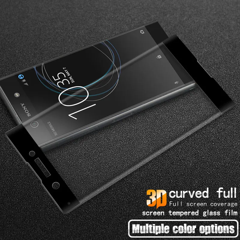 Закаленное 3d-стекло для Sony Xperia XA1 изогнутое полное покрытие G3112 G3116 защита двух