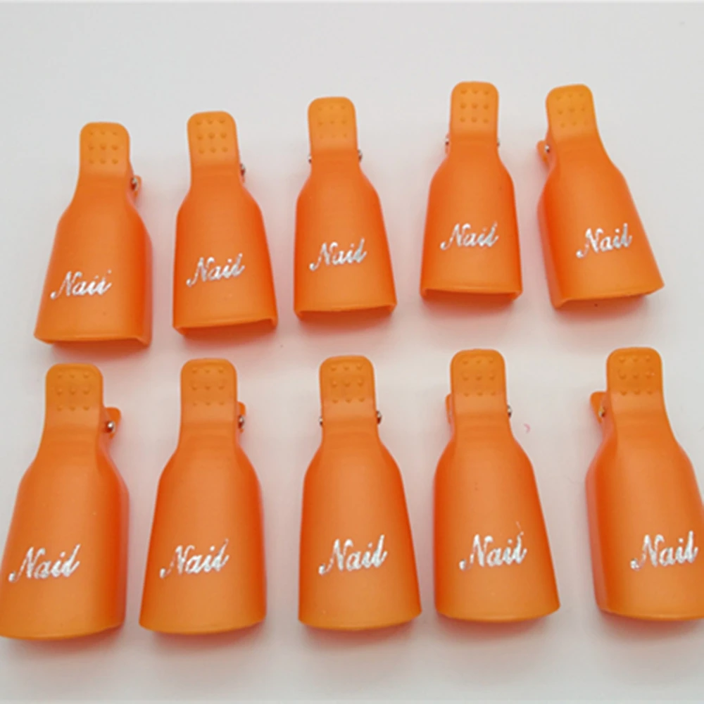 10 шт. стильные пластиковые зажимы для дизайна ногтей|nail art soak off|nail soakgel polish remover wrap |