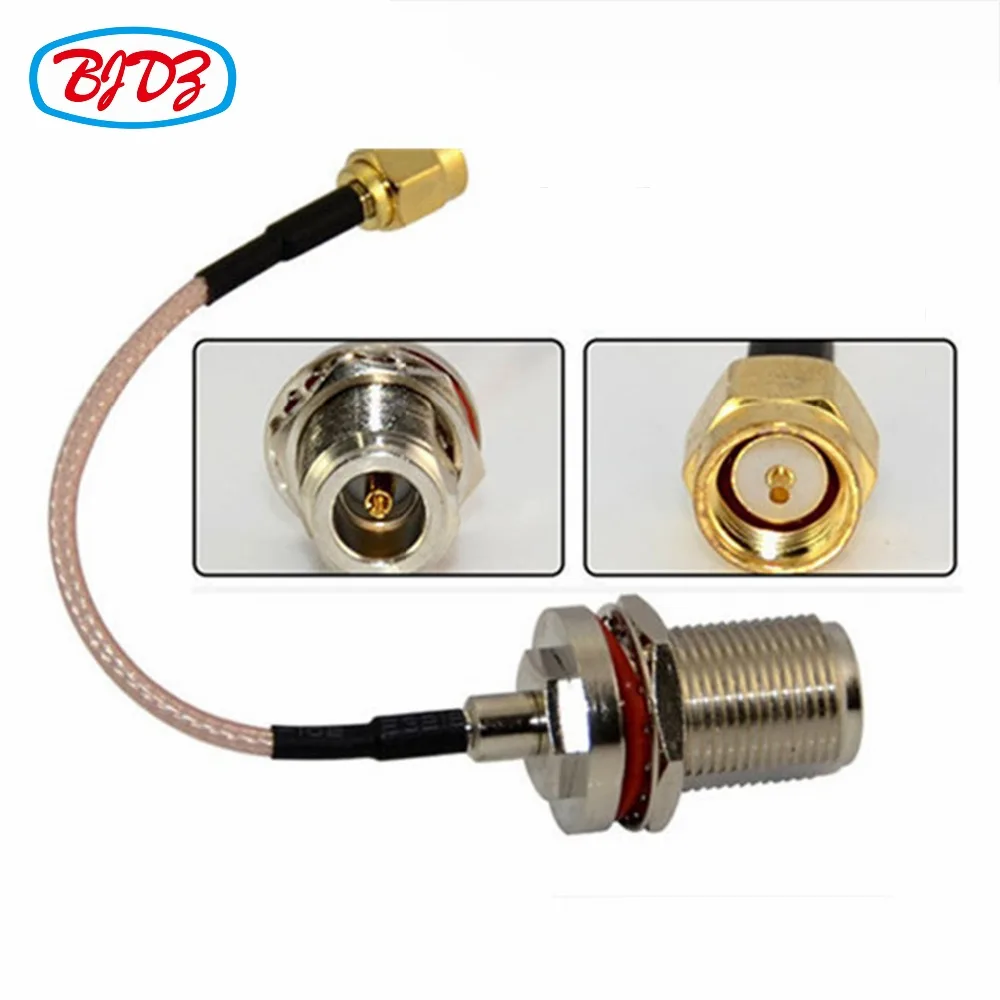 

Free Shipping 5pcs 5cm n female bulkhead to sma with RG316 pigtail cable assembly ( customized)