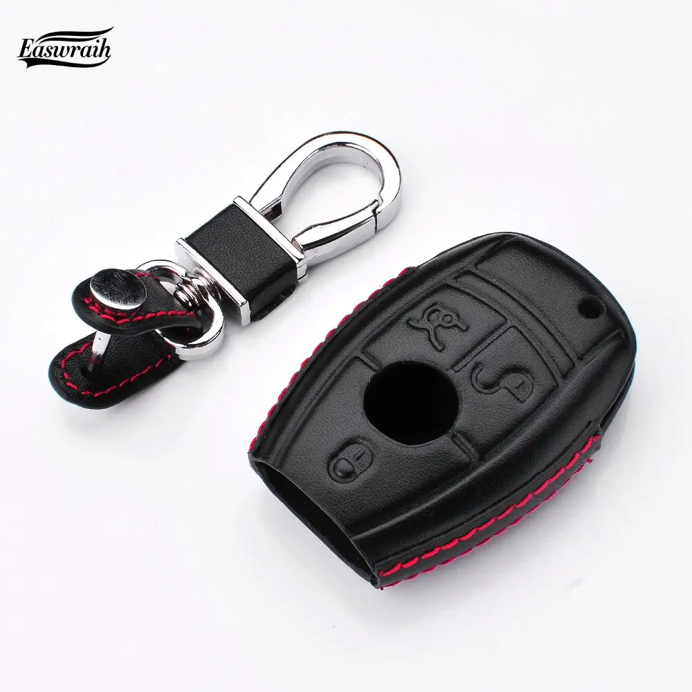 Чехол для ключей из натуральной кожи 4D сумка кошелек Mercedes Benz W205 211 212 221 C117 W166 A B C E S R