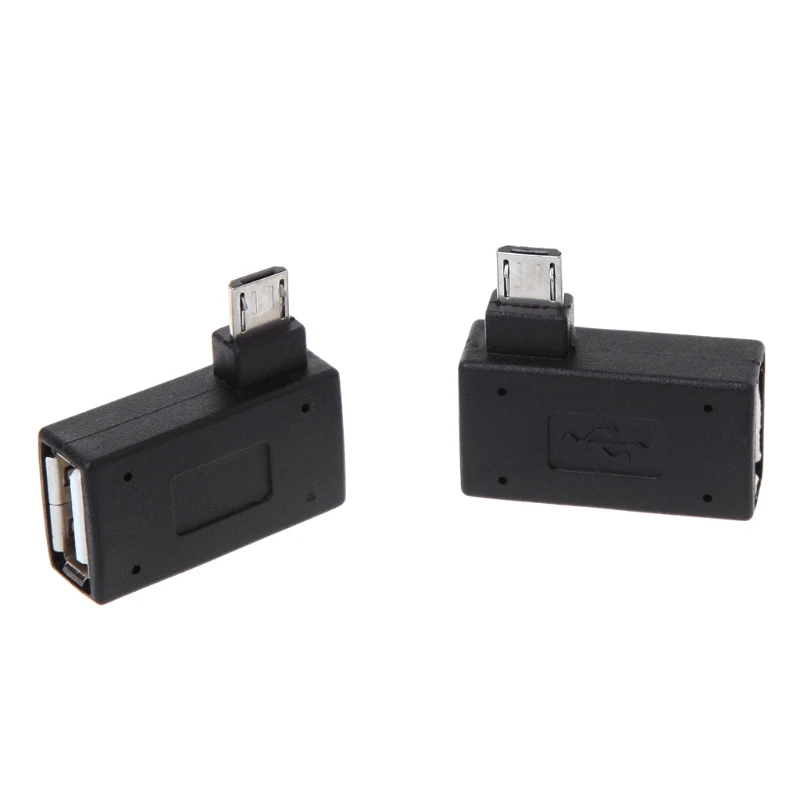 Левый/правый угловой Micro USB 2,0 для OTG разъем адаптера для мобильного телефона планшета