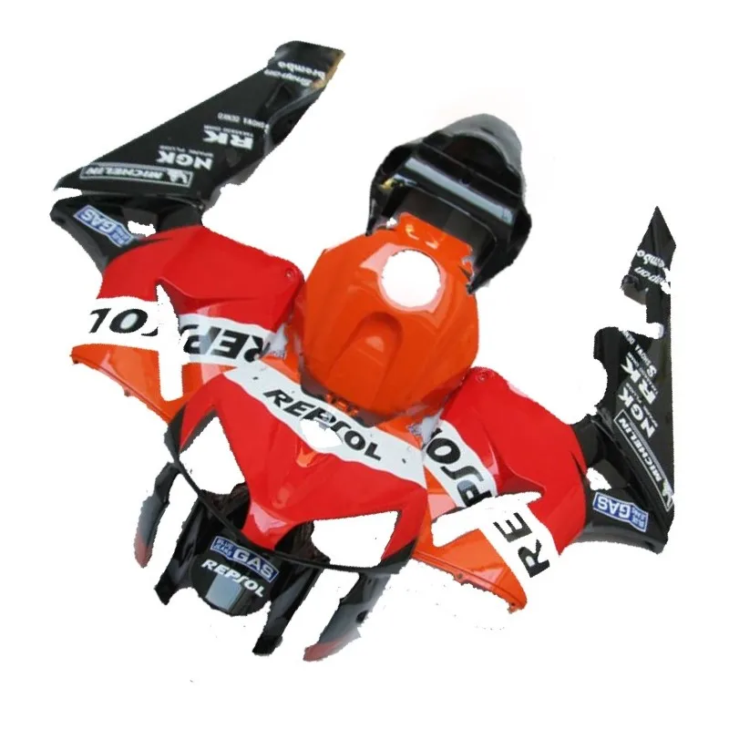 

Nn-Full ABS Injection Plastics Fairings For CBR600RR F5 2005-2006 05 06 Orange Black repsol Kit body kit Motorbike Body Frames