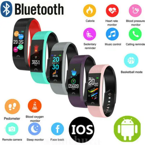 Женские Bluetooth Смарт-часы с монитором сердечного ритма для IOS Android фитнес-трекер