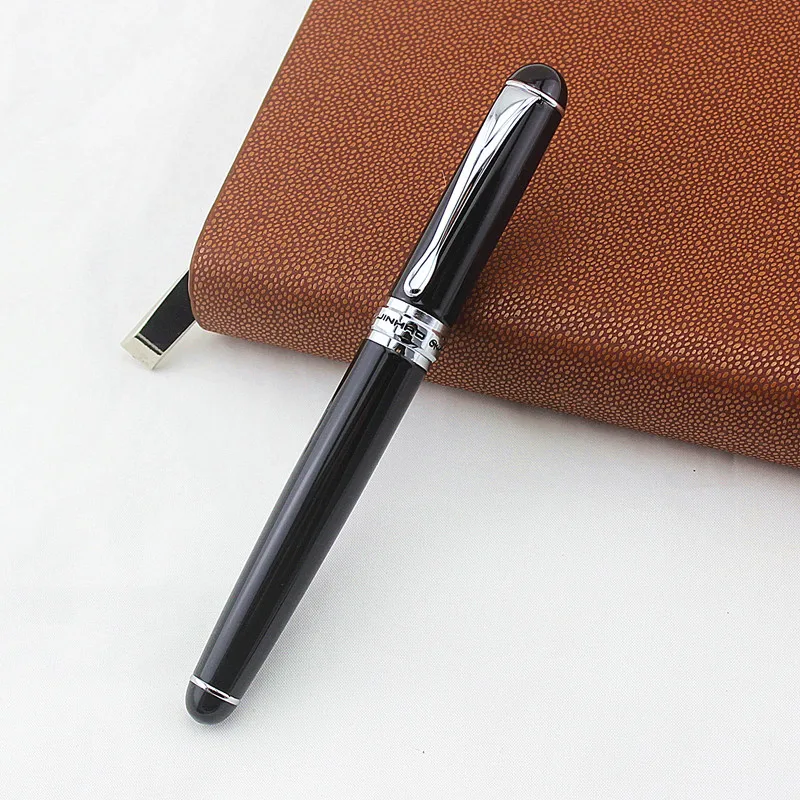 Jinhao 750 черные перьевые ручки высокого качества перьевые Роскошные чернила офисная деловая Ручка высокого класса Студенческая Подарочная перьевая ручка