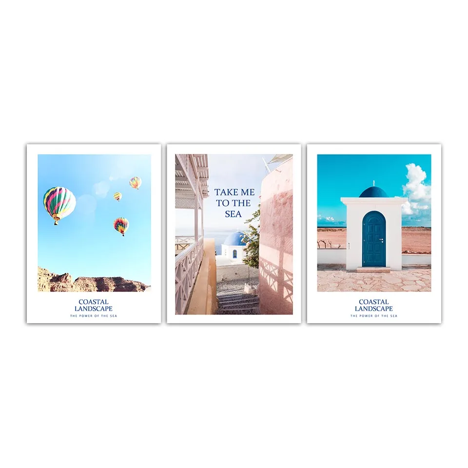 Минимализм цитаты скандинавский постер огненный воздушный шар курортный пейзаж