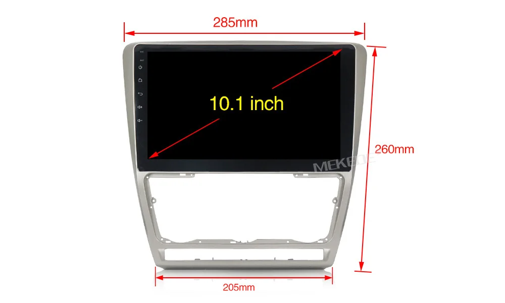 MEKEDE Android 8,1 автомобильный DVD gps мультимедийный плеер для SKODA Octavia 2 2011-2013 A5 автомобильный dvd Навигатор Радио бидео аудио плеер
