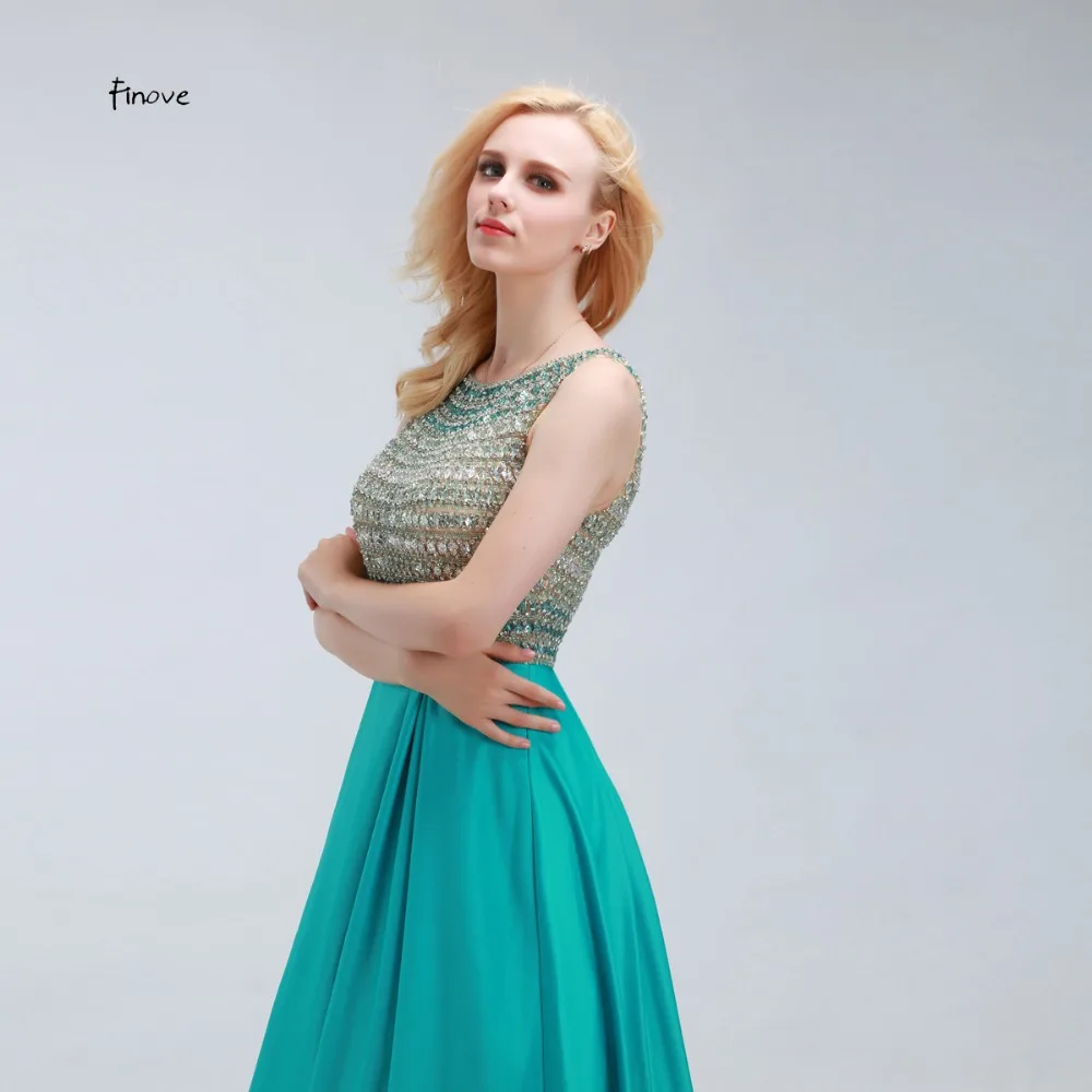 Vestido de Festa, платья для выпускного вечера с кристаллами и бисером, элегантные вечерние платья без рукавов в пол с открытой спиной