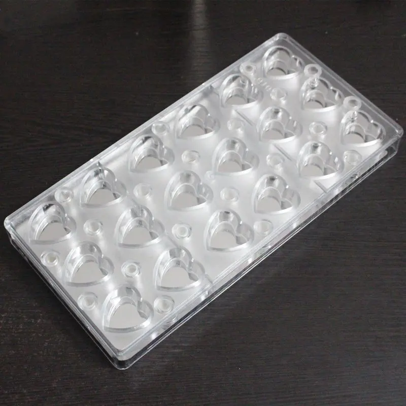 Форма для выпечки в форме сердца с зеркалом прозрачный Магнитный шоколадный лист