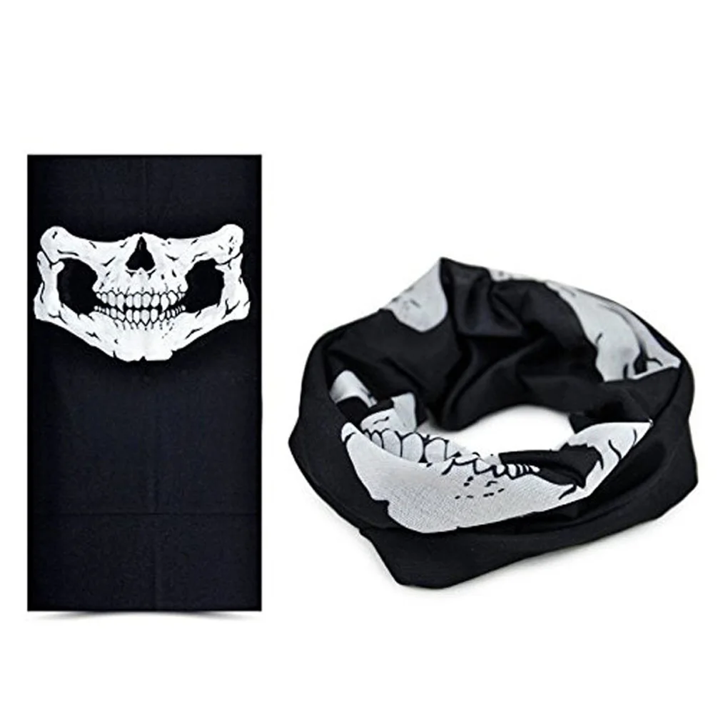 

Giraffita Christmas Halloween Scarves Outdoor Scarf Mask Variety Turban Scarves Face Mesh Headband Skull Print Scarf