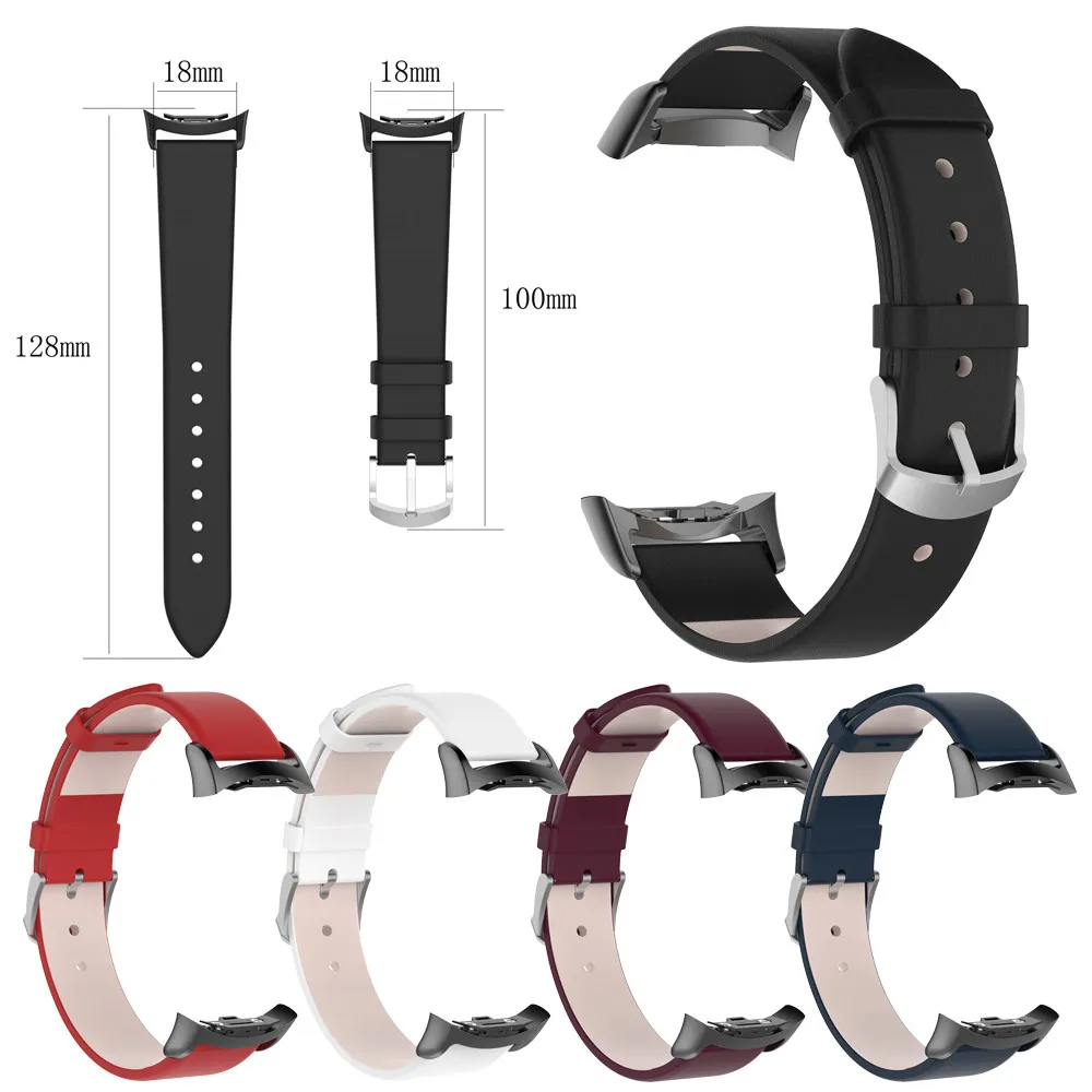 Кожаный ремешок для часов с адаптером прочный для samsung gear Fit2/Fit 2 Pro ремни SM-R360/SM-R365 ширина ремешка 18 мм# 5