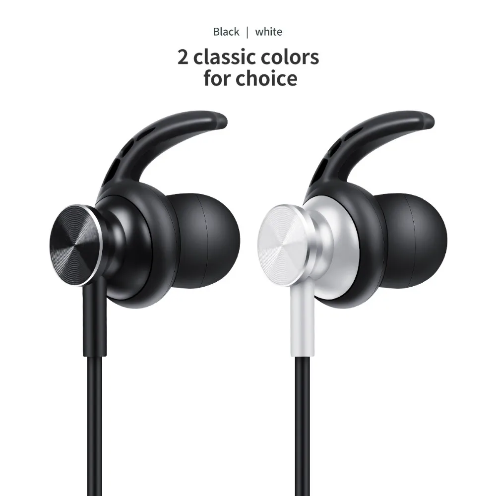 FineBlue mate 10 Магнитная Беспроводная bluetooth-гарнитура с шейным ремешком, спортивные наушники, стерео бас наушники с микрофоном и FX-2